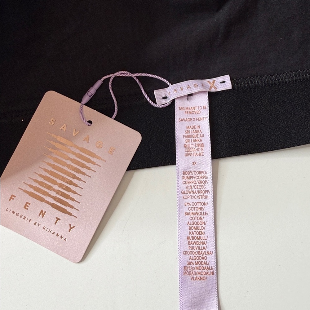 Savage X Fenty Forever Savage Crossover Cotton Bralette Black 3X - Picture 11 of 11